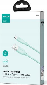 Kabel USB Joyroom USB-A - USB-C 1 m Zielony (JYR794) 5