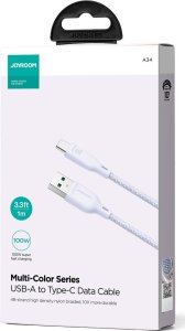 Kabel USB Joyroom USB-A - USB-C 1 m Fioletowy (JYR793) 5