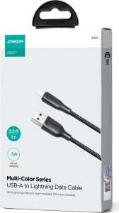 Kabel USB Joyroom USB-A - Lightning 1 m Czarny (JYR791) 5
