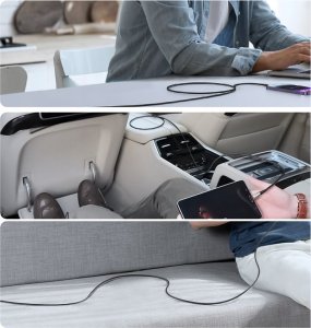 Kabel USB Joyroom USB-A - USB-C 1.2 m Czarny (JYR849) 8