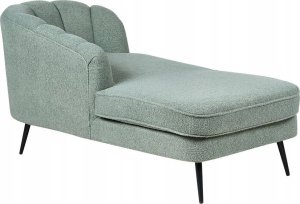Beliani Szezlong boucle prawostronny zielony ALLIER 5