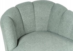 Beliani Szezlong boucle prawostronny zielony ALLIER 7