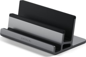 Satechi Aluminowa podstawka Satechi Dual Vertical Laptop Stand na laptopa oraz iPada (space gray) 1