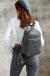 Peterson Pojemny plecak damski ze skóry ekologicznej - Peterson NoSize 11