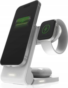Ładowarka STM STM ChargeTree MAG - Mobilna ładowarka bezprzewodowa 3w1 z MagSafe (biały) 2