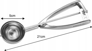 KingHoff GAŁKOWNICA ŁYŻKA DO NABIERANIA LODÓW 5cm KINGHOFF KH-1808 4