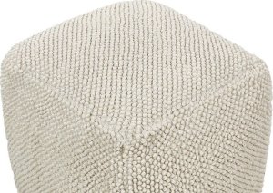 Beliani Puf bawełniany 45 x 45 x 45 cm beżowy JOARA 3