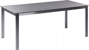 Beliani Stół ogrodowy szklany 180 x 90 cm czarny COSOLETO 5