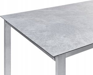 Beliani Stół ogrodowy szklany 180 x 90 cm szary COSOLETO 7