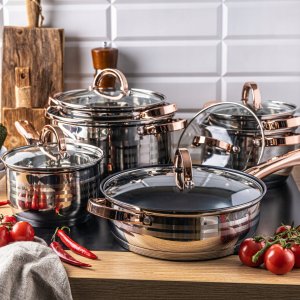 Klausberg Komplet garnków stalowych 12 elementów KB-7700 2