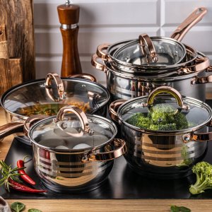 Klausberg Komplet garnków stalowych 12 elementów KB-7700 6