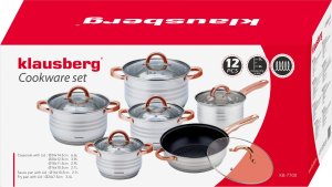 Klausberg Komplet garnków stalowych 12 elementów KB-7700 7