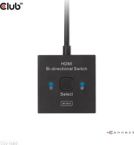 Club 3D Club3D HDMI Switch 2-in-1 bidirektional   8K60Hz/4K120Hz UHD retail 6