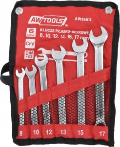 AWTools AW KLUCZ PŁASKO-OCZKOWY KPL. 6szt./8mm-17-mm 1