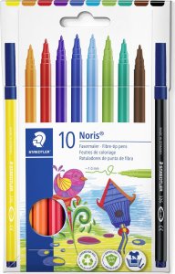 Staedtler STAEDTLER Fasermaler Noris 10er-Set im Kartonetui 1mm retail 1