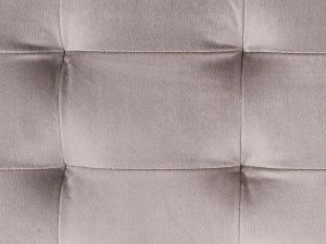 Beliani Szezlong welurowy ze schowkiem lewostronny beżowoszary PESSAC 11