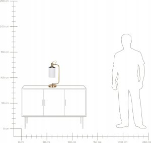 Lampa stołowa Beliani Lampa stołowa metalowa miedziana LIBERIA 10