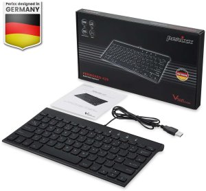 Klawiatura Perixx Perixx PERIBOARD-429 DE, wired, USB mini keyboard with backlight, black 2
