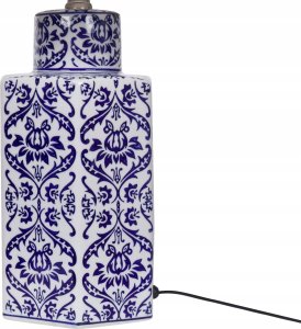 Lampa stołowa Beliani Lampa stołowa porcelanowa biało-niebieska MARCELIN 6