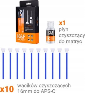 Kf Zestaw Do Czyszczenia Matrycy Matryc Aps-c K&f Concept PŁyn + 10x Szpatułka / Sku.1616 2