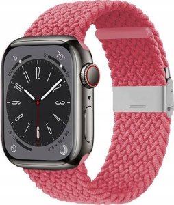 Crong Crong Wave Band - Pleciony pasek do Apple Watch 38/40/41 mm (różowy) 1