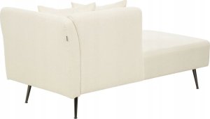 Beliani Szezlong boucle prawostronny biały RIOM 6