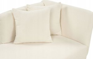 Beliani Szezlong boucle prawostronny biały RIOM 9