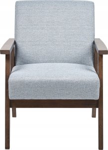 Beliani Fotel jasnoszary ASNES 4