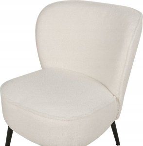 Beliani Fotel boucle biały VOSS 5
