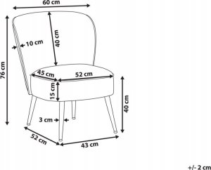 Beliani Fotel boucle biały VOSS 9