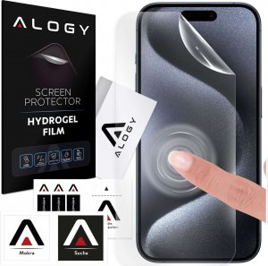 Alogy Folia Hydrożelowa do iPhone 15 Pro ochronna na telefon na ekran Alogy Hydrogel Film 1