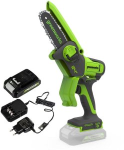 Piła łańcuchowa Greenworks GD24MCS10K2 24 V 10 cm 1