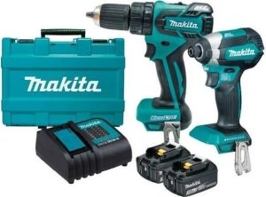 Zestaw elektronarzędzi Makita MAKITA ZESTAW COMBO 18V DLX2142S (DHP453+DTD152) 2x3,0Ah 1