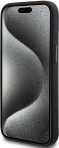 Mercedes AMG AMHMP15S23SSPK iPhone 15 / 14 / 13 6.1" czarny/black hardcase Silicone Large Rhombuses Pattern MagSafe 18
