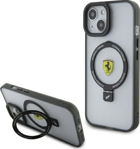 Ferrari Ferrari FEHMP15MUSCAH iPhone 15 Plus / 14 Plus 6.7" transparent hardcase Ring Stand 2023 Collection MagSafe 1