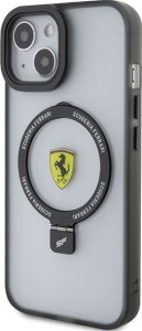 Ferrari Ferrari FEHMP15MUSCAK iPhone 15 Plus / 14 Plus 6.7" czarny/black hardcase Ring Stand 2023 Collection MagSafe 1