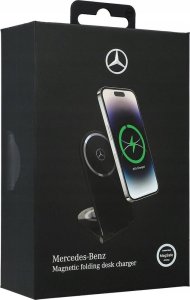 Mercedes Mercedes składana ład. indukcyjna 2w1 MEMFBGSLK 15W czarny/black Silver Star MagSafe 2