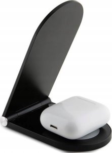 Mercedes Mercedes składana ład. indukcyjna 2w1 MEMFBGSLK 15W czarny/black Silver Star MagSafe 4