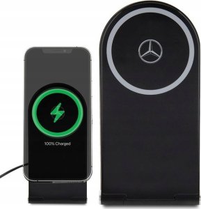 Mercedes Mercedes składana ład. indukcyjna 2w1 MEMFBGSLK 15W czarny/black Silver Star MagSafe 5