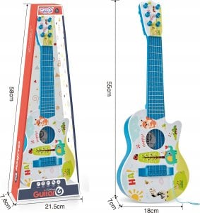 Woopie Gitara Akustyczna Dla Dzieci Niebieska 55 Cm Lumarko! 1