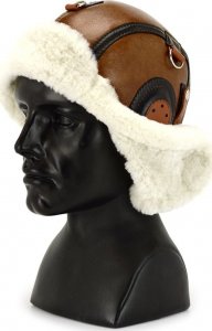 Podhale Regionals Czapka skórzana pilotka LOTNIK - ZIMA 59-60 cm (XL) 8