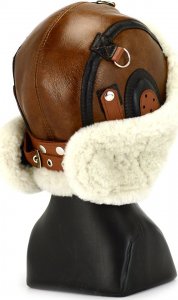 Podhale Regionals Czapka skórzana pilotka LOTNIK - ZIMA 59-60 cm (XL) 9