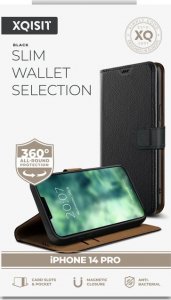 Xqisit XQISIT NP Slim Wallet Selection Anti Bacterial for iPhone 14 Pro Black standard 1