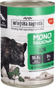 Wiejska Zagroda Wiejska Zagroda Monobiałkowa Dzik puszka 400g 1