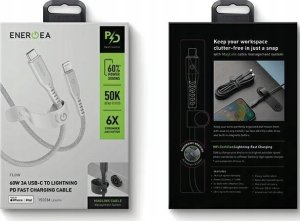 Kabel USB Energea USB-C - Lightning 1.5 m Biały 5