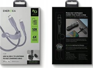 Kabel USB Energea USB-C - Lightning 1.5 m Fioletowy 5