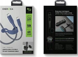 Kabel USB Energea USB-C - USB-C 1.5 m Niebieski 5