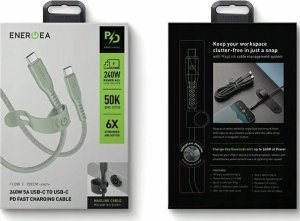 Kabel USB Energea USB-C - USB-C 1.5 m Zielony 5