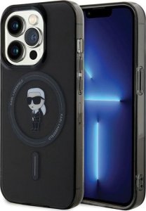 Karl Lagerfeld Karl Lagerfeld KLHMP14LHFCKNOK iPhone 14 Pro 6.1" czarny/black hardcase IML Ikonik MagSafe 1