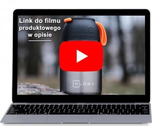 Alogy Termos obiadowy na jedzenie zupe dla dzieci 700ml Alogy ze stali nierdzewnej + składana łyżeczka termiczny szary 10